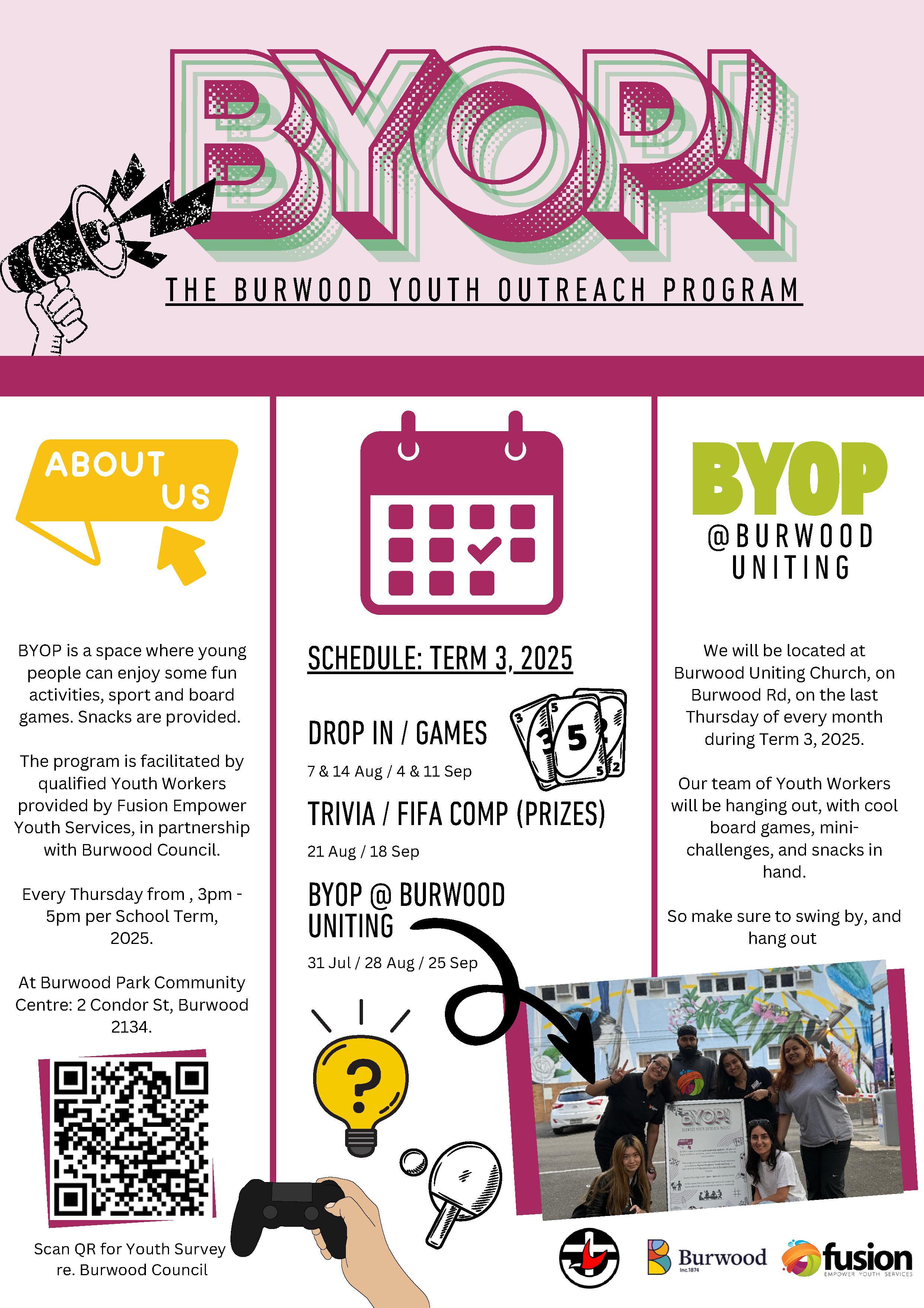 Burwood Youth Outreach Program Flyer