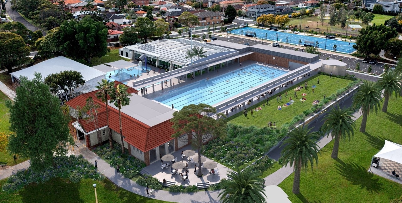Enfield Aquatic Centre redevelopment render