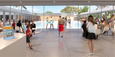Enfield Aquatic Centre redevelopment artist impression