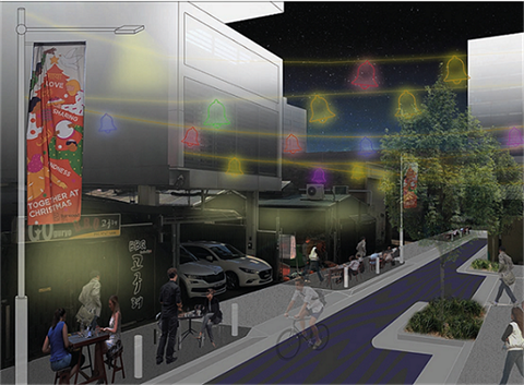 strathfield placemaking bells lane render