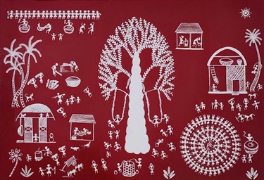 Burwood People's Choice Winner, Smruti Patil, Warli