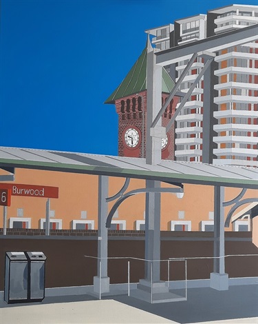 Artwork of the Year Winner Tom Butler-Lowe, 'Platform 6, Half-Past 9 Painting'