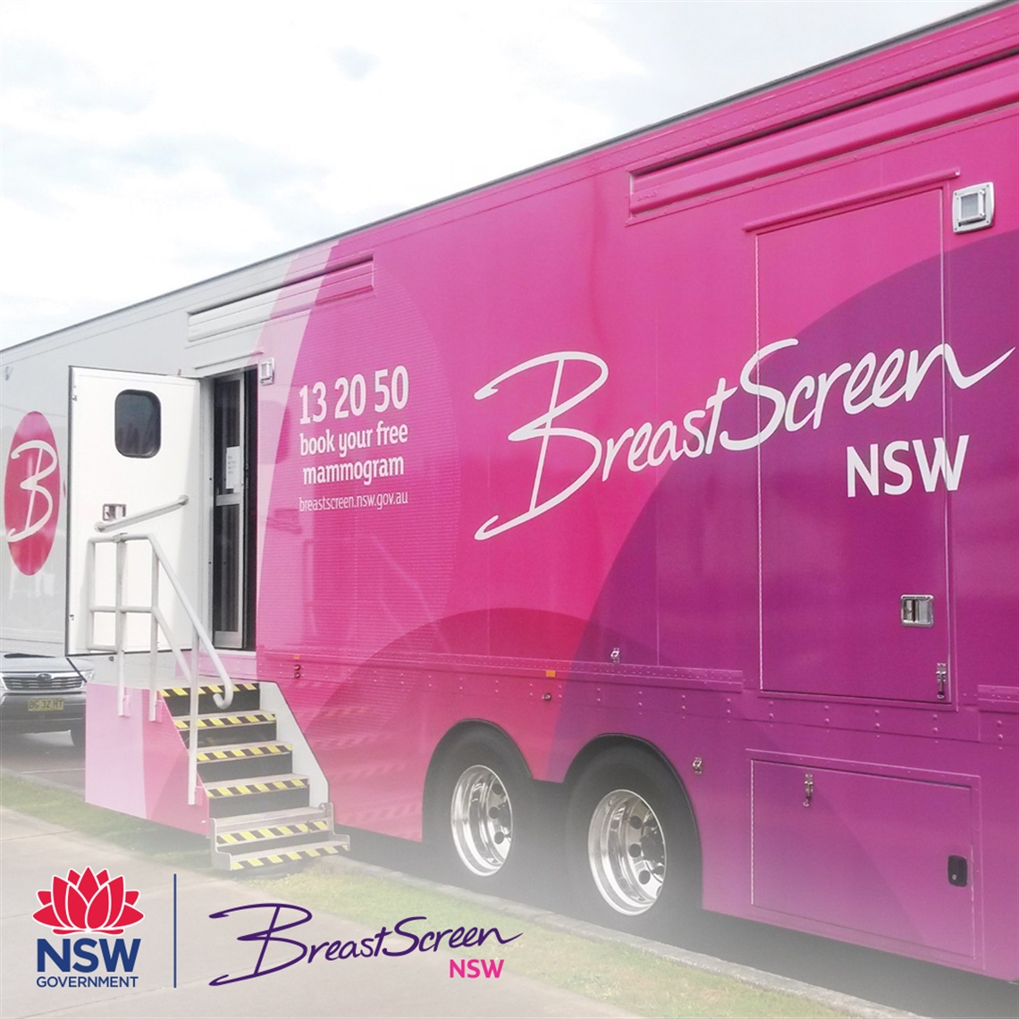 BreastScreen mobile van has arrived in Burwood!