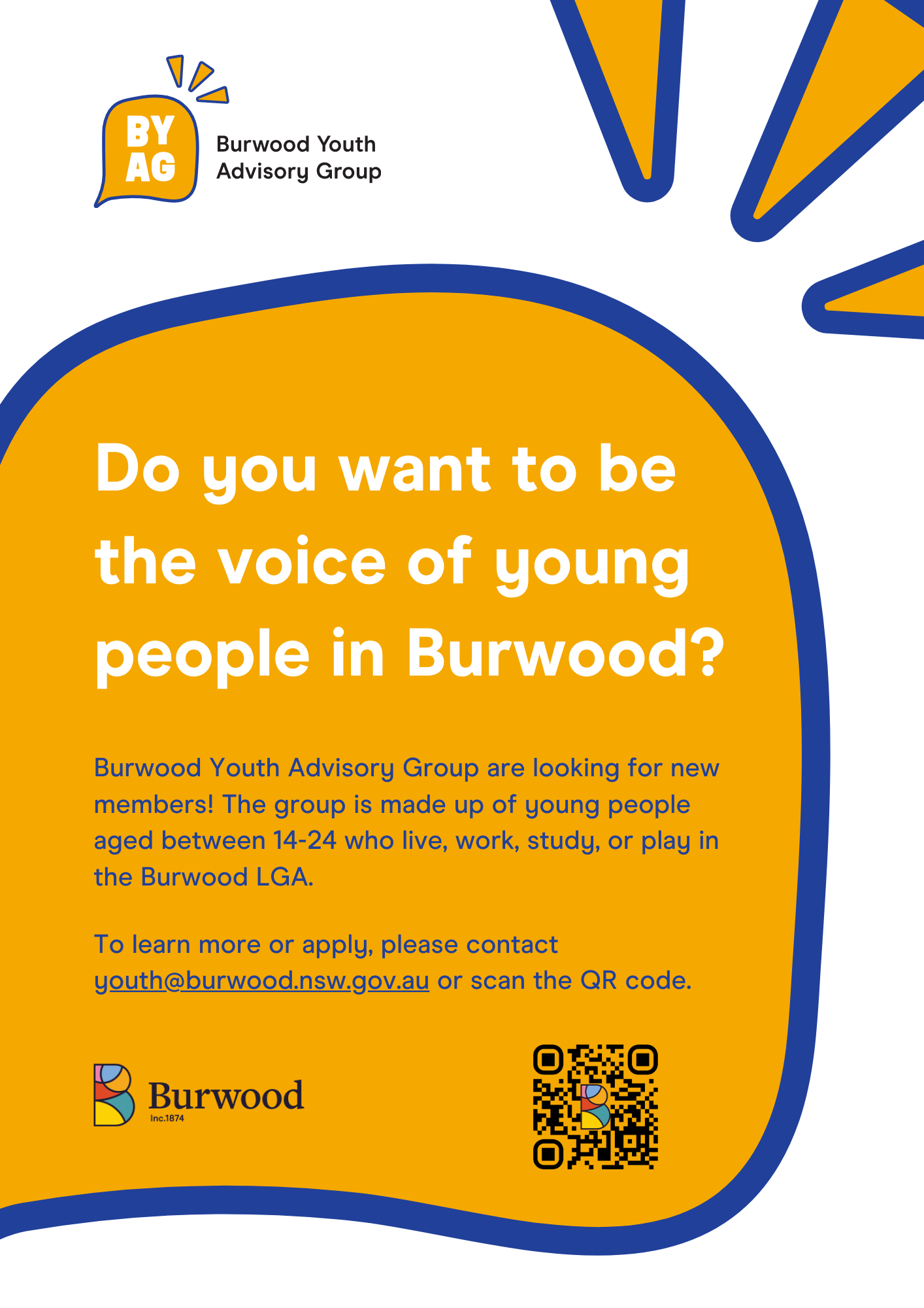 Burwood Youth Advisory Group flyer