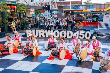 cultural drummers performing