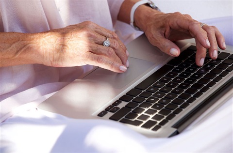 photo of person using keyboard