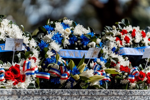 Sandakan Remembrance Service wreath
