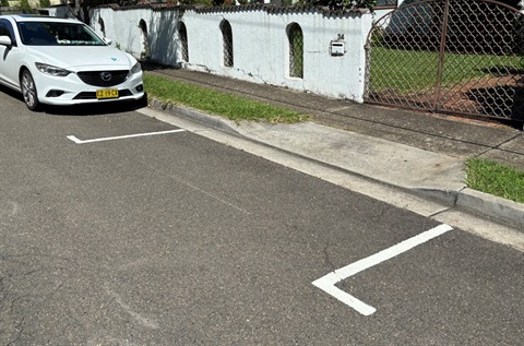 driveway markings