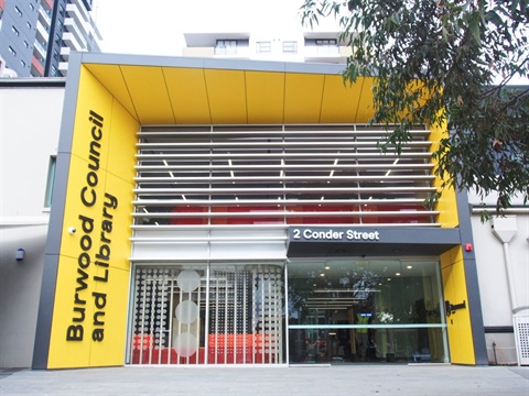 Burwood Council and library Front-entry