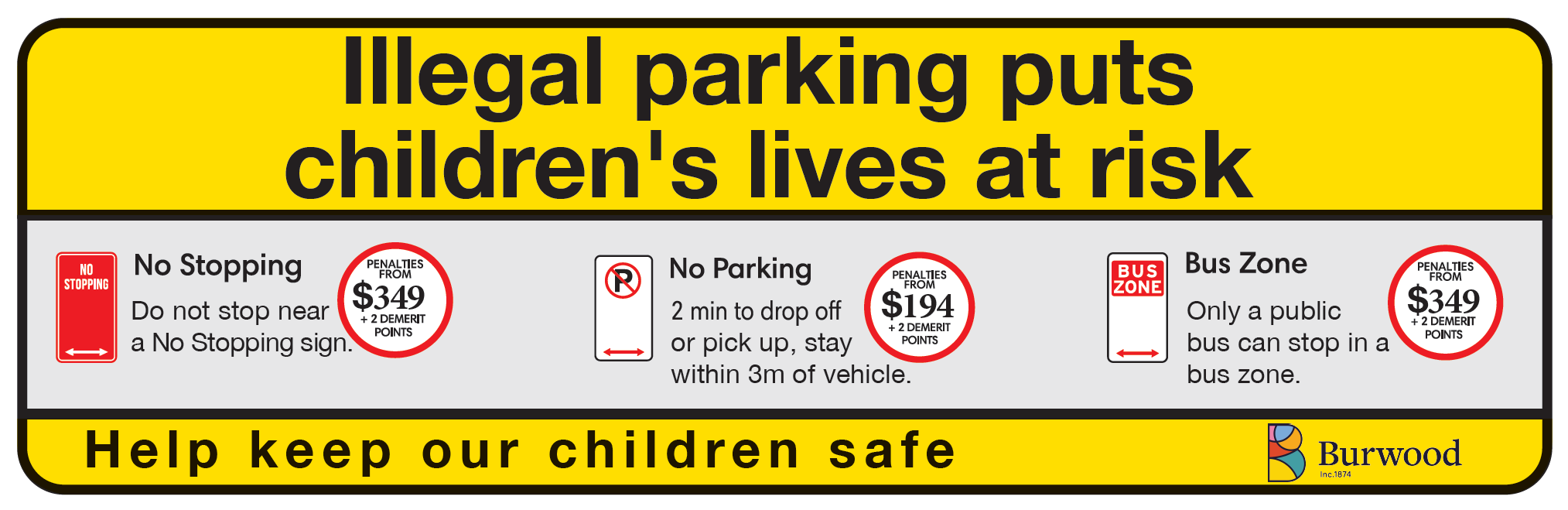 illegal parking puts childrens lives at risk