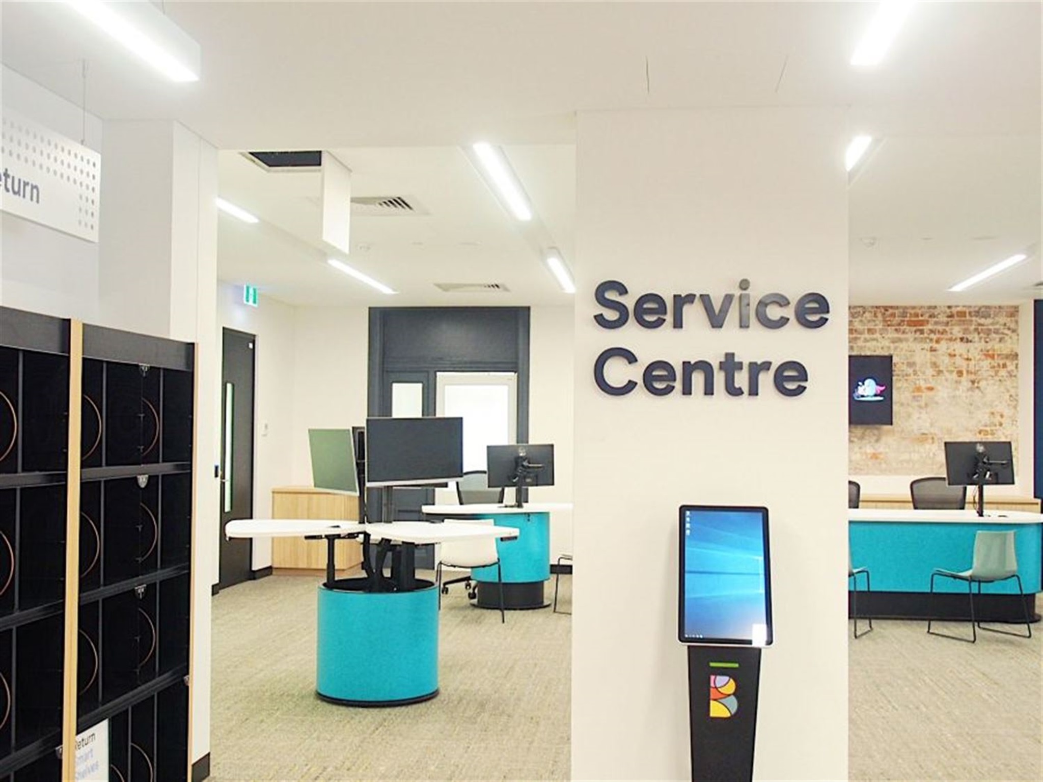 The service centre at Burwood library